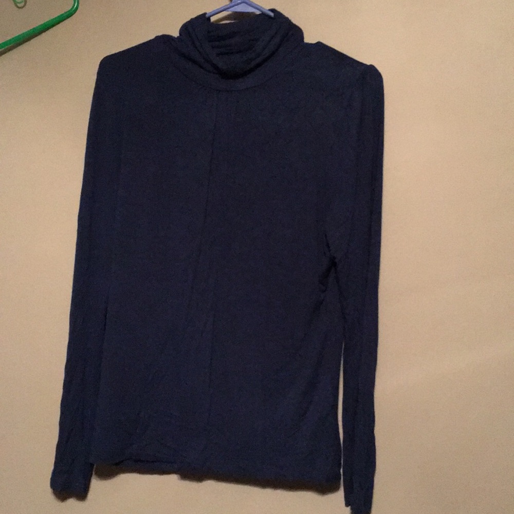 Navy turtleneck